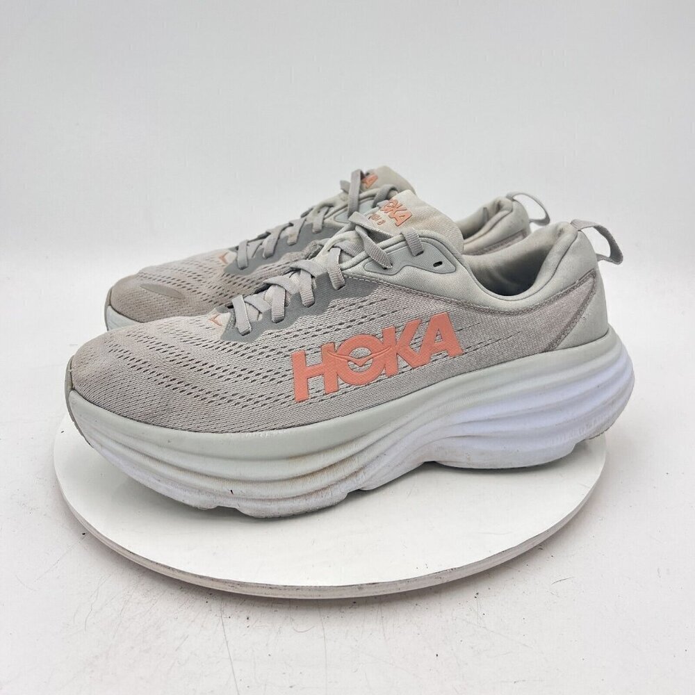 Hoka One One Bondi 8 Women Size 10.5B 1127952 HMLR Harbor Mist Lunar Rock Shoes